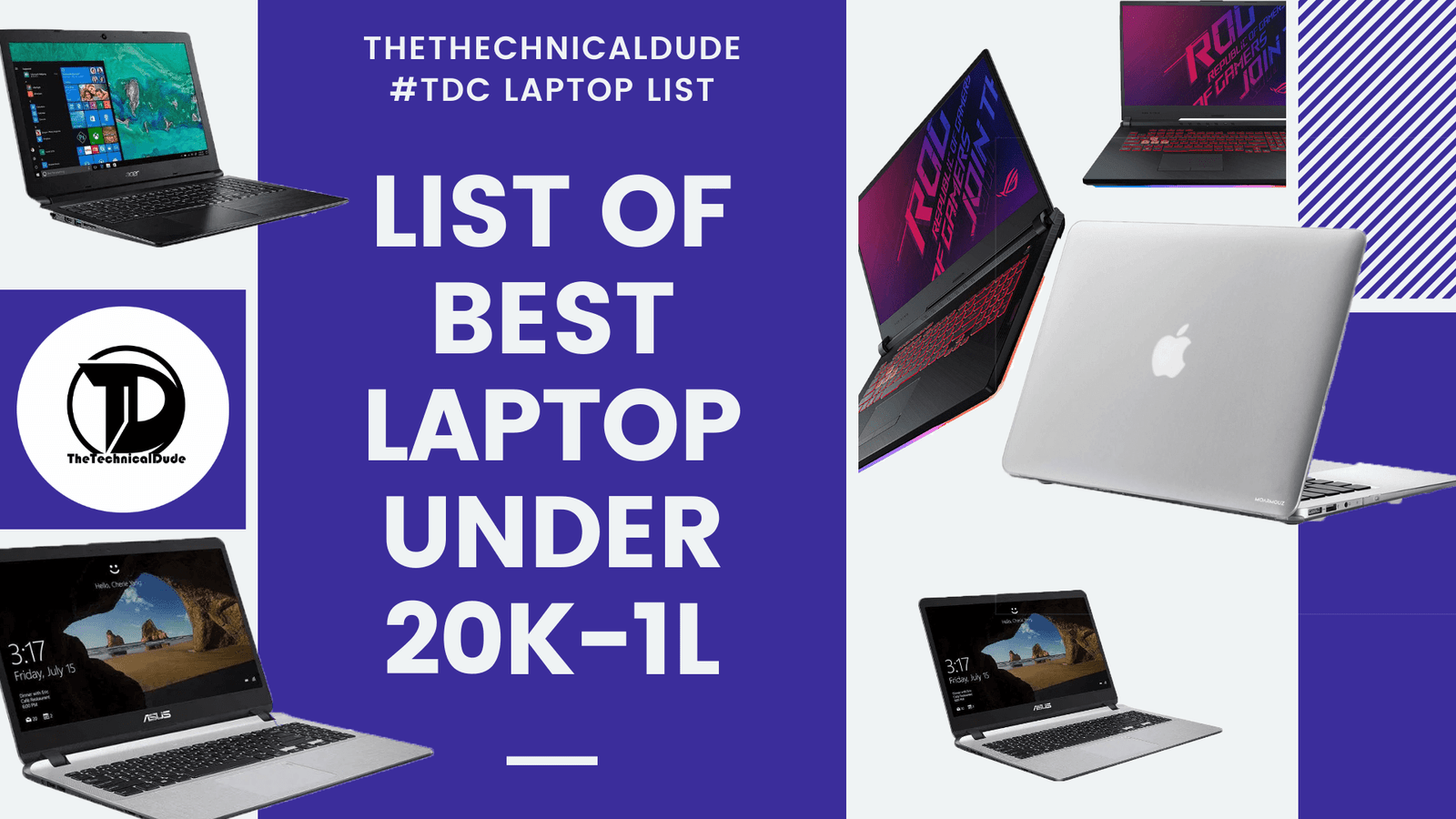 Best Laptops Under 20000 to 1 lakh (2020)