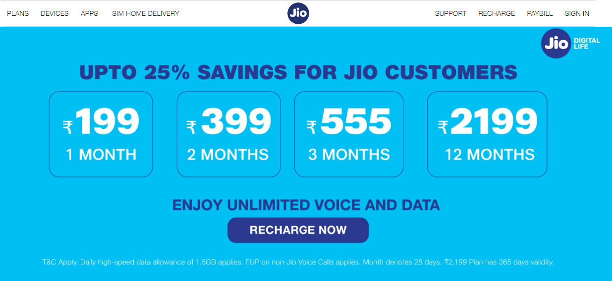 BEST NEW RECHARGE PLANS OF JIO,AIRTEL, AND BSNL IN 2020